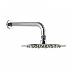 Round Chrome Rainfall Shower Head with Wall Mounted Shower Arm Round Chrome Rainfall Shower Head with Wall Mounted Shower Arm